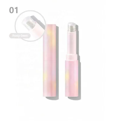 Private Label Custom ultra Shimmer Multi Color Eyeshadow Highlight Stick Best Selling Dewy Jelly Highlighter Eyeshadow Stick