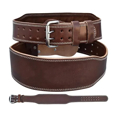 Wholesale Custom PU Genuine Leather Waist Protective Adjustable Weight Lifting Belt Custom Gym Leather Weightlifting Belt