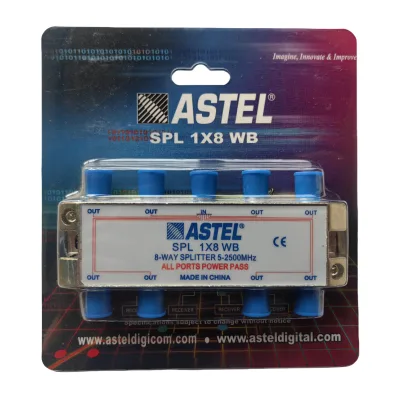 Highfly ASTEL 5-2500MHz 8 Way TV RF Splitter
