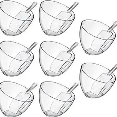 High quality multipurpose customized disposable fruit bowls and cups cover plastic wrap and wooden candle bowls