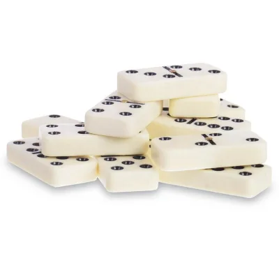 Premium Stone Dominoes Set, Luxury Custom Gift, Tabletop Game Board