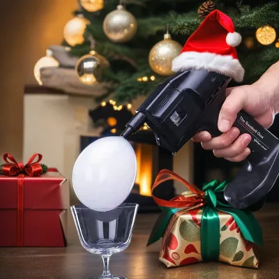 USB Rechargeable Plastic Bubble Gun for Husband Handheld Cocktail Smoke Gun for Whiskey & Bubble Drinks Gift Idea