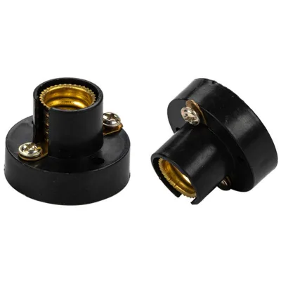AK-TECH E10 E12 E14 Screw Round Conversion Lamp Holder Bakelite Plastic 250V Indoor/Outdoor Use CE ROHS Certified