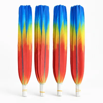 Wholesale 65 cm Artificial Macaw Feather Dyed Pheasant Feathers Guacamaya Artificial Plumes for Carnival Costumes Decorations