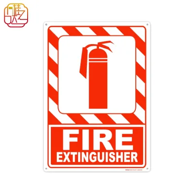 10 X 14" - Fire Extinguisher Sign - Polyethylene Plastic - Fire Safety Sign - Easy Installation