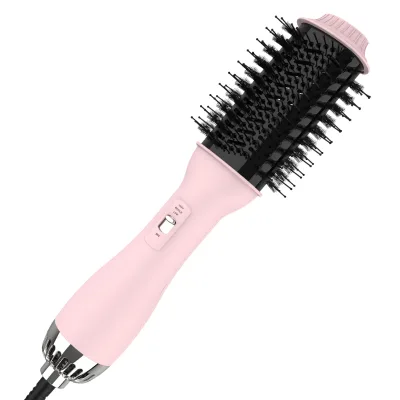 Dropshipping Hair Straightening Brush Negative Ion Hair Dryer Brush Volumizer Hot Air Brush One Step Ionic Hair Dryer