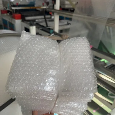 In Stock Small Double Walled Flush Cut Thickened PE Clear Bubble Wrap Bags Protective Bubble Pouch for Cushioning Shipping