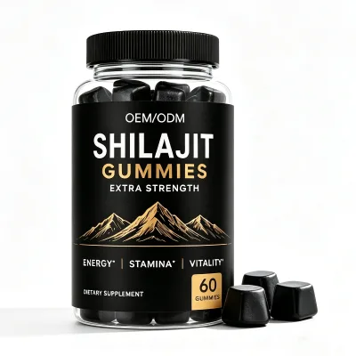 Himalayan Resin Chew Gummies Energy Supports Brain Function Stress Relief Immunity Booster Shilajit Gummies for Adults