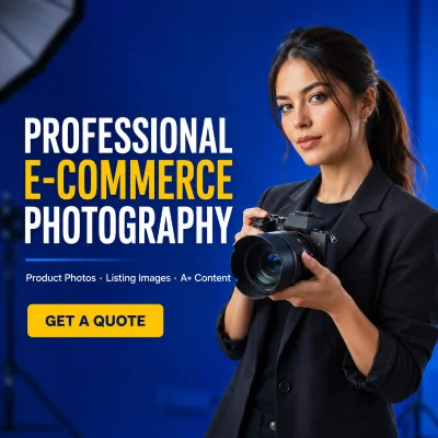 AMZ Professional Photographer Service Website Store A+ Content AI Photo Product Photography Turntable Professional Service