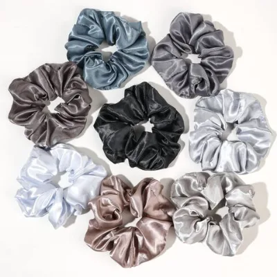 Elastics Bands Ponytail Holder Accessories Women Girls Silk Satin Scrunchy Hair Ties