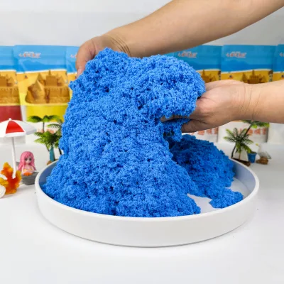 Factory Direct Blue Magic Sand Non-Sticky No Drying No Sealing Required 18 Colors ODM/OEM Custom Logo and Packaging