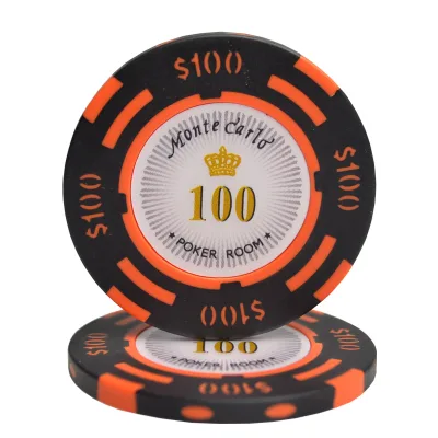 JY Tarot Card Eco Friendly Crown Dice Scroll Clay Official Lege Safe Storage Stripe Custom Logo Colorful 39mm 14g Poker Chips