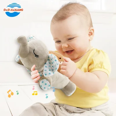 New Elephant Design Baby Musical Projetction Sleeping Toy With Light