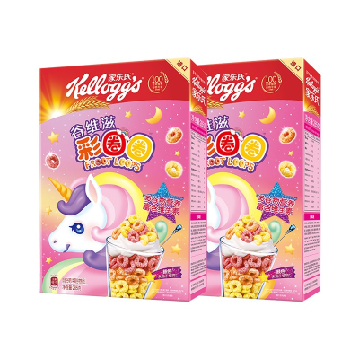 12x285g Froot Loops Gluten-Free Crispy Rice Cereal Intense Fruity Flavor Delicious Healthy Instant and Dried Breakfast Style