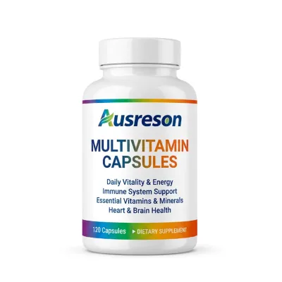Ausreson OEM Natural Multivitamins Mineral Capsule Heart & Brain Supplements Vegan Multivitamin Capsules for Adults Men Women