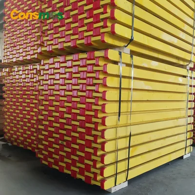 Waterproof H20 Formwork Timber Beam With Plastic End Caps Construction Building Material
