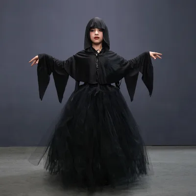 Halloween Costumes Cosplay Gothic European Medieval Witch Dresses Girls Party Dresses