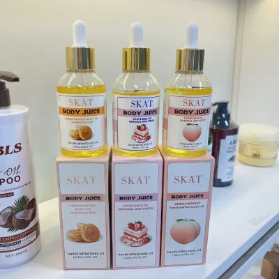 Wholesale Niacinamide Whitening Body Oil Set Fruity Nourishing Firming Body Oil for Skin Glow