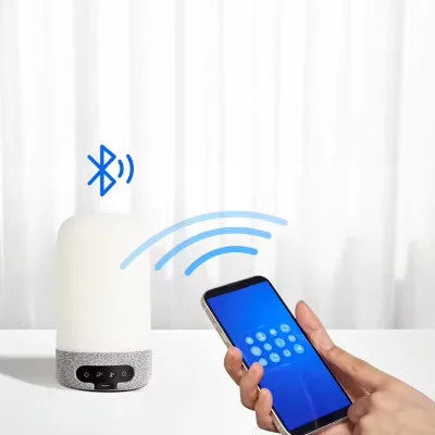 High-Grade Fabric Effect Portable Sleep Therapy Machine 15 Soothing Sounds & White Noise BT Connectivity Visual Time Display