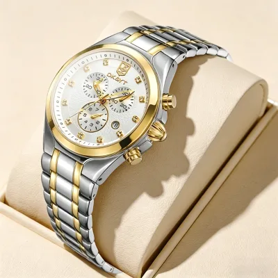 10ATM Waterproof Luxury Fashion Men's Watch 42mm Dial 22mm Band Pointer Week Date Luminous Stainless Steel Quartz