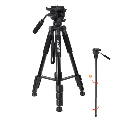 Tripod Height 170cm Professional High Quality Aluminum Alloy Tripod for DSLR Camera