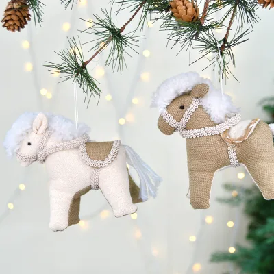 Creative Fabric Animal Doll Chandelier for Children's Indoor Christmas Tree Arrangement Holiday Home Use Gift Bags