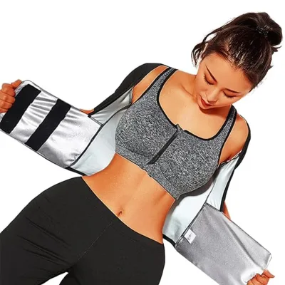 Cheap Sauna Suit Women Slimming Sweat Sauna Suit Body Shaper Weight Loss Sauna Shirt Workout Tops
