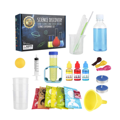 78 Chemical Experiments Contained Child Best Selling Toys Educational Cognitive Toy Kid Science Experimental Sets