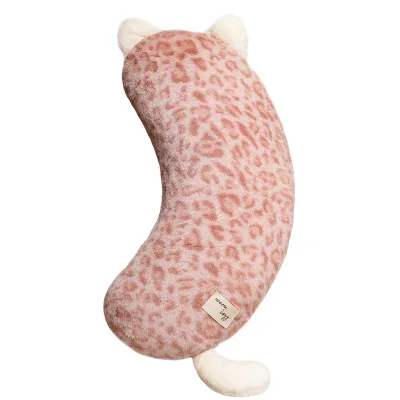Super Soft Long cat Pillow Cute pink Hugging Flat cat Pillow Toy Comfortable Giant Soft cat Plush Pillow