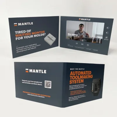 Hot Selling Custom Printing Video Book 7 Inch Screen for Business and Wedding