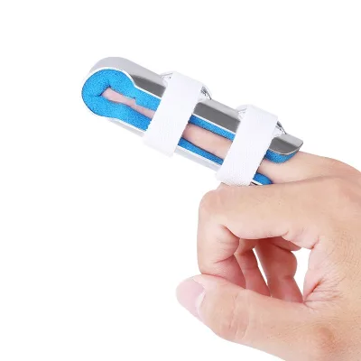 Double Aluminum Alloy PPHalangeal Clip Finger Fracture Fixation Splint Rehabilitation Finger Holder Sleeve Support for Finger
