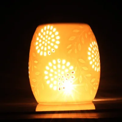 Oil Burner Tealight Candle Holder Essential Oil Home Decor Oil Diffuser Christmas Gifts Wax Warmer Delicate Ceramic