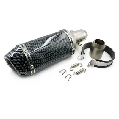 Fmf 300mm Motorcycle Muffler Modified High Temperature Resistance Exhaust Pipe for Gsxr 150 R15 V3 ktm 690 Suzuki Bandit Muffler