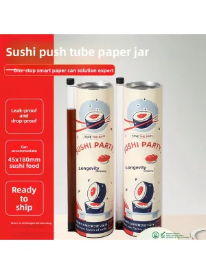 In-stock Food-grade Kraft Paper Food Paper Tubes with Push-out Design Custom-made Push-style Containers 51210 mm Size Made China