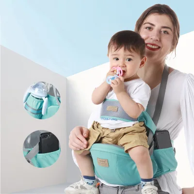 Baby Carrier Hip Seat - 3-in-1 Ergonomic Baby Sling with Breathable Mesh, Adjustable Strap for Newborn to Toddler (7-44 Lbs)