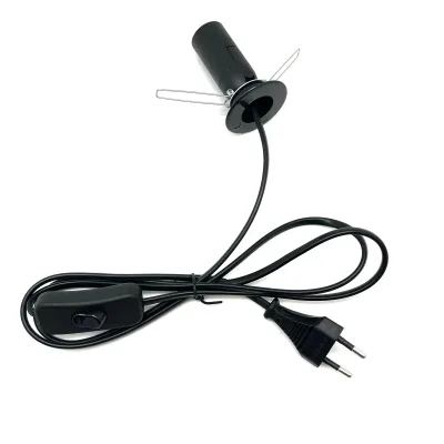 E14 Socket Lamp Holder with Euro Plug Switch Cap Salt Lamp Power Cord Readymade Product Genre