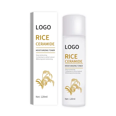 Private Label Natural Organic Skin Care Rice Toner Glow Essence Rice Water Face Toner