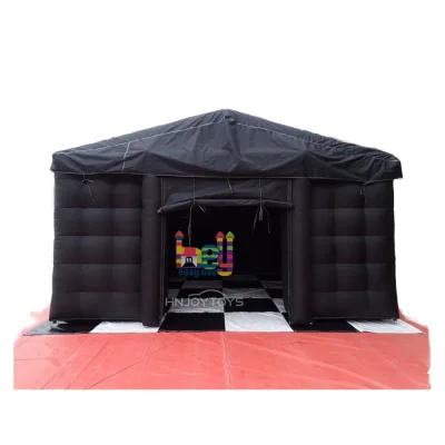 High Quality Commercial Movable Inflatable Night Club Rest Area Party 18x18x11.5ft Oxford/Nylon Material Easy Setup Customizable