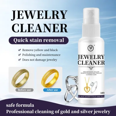 Jewelry Cleaner Tarnish Remover for Silver Gold Diamond Ring, Silver Polish Refinishing Liquid, Non-corrosive to Silver Jewelry