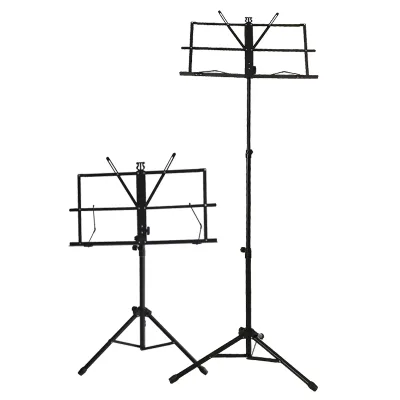 Adjustable Height Round-Legged Thickened Foldable Music Stand for Guitar Sheet Music Small Musical Instrument Accessory
