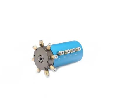 2 4 6 8 10 12 channels electric compact rotary joint gas vacuum pneumatic slip ring with low torque for Transmission