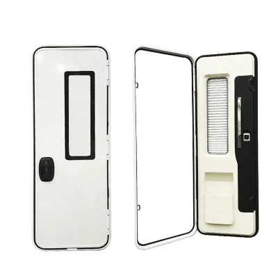 Hot Sell RV Accessories European Waterproof With Safety Lock Aluminum Frame Door for Camping Travel