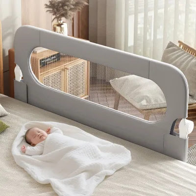 Factory-Direct No-Drilling Children Bed Rail Baby Fall-Prevention Drop-Out Guard Foldable Sleep Travel Fence Cashmere 180cm