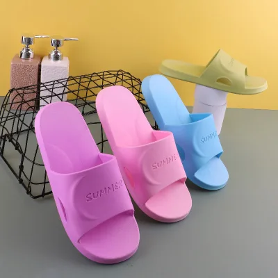 Hot Sell Custom slippers with logo Anti-slip Bathroom slippers Rubber