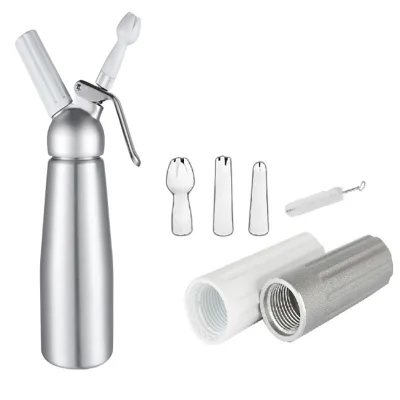 17oz Custom Logo Dessert Tools Aluminum Cream Whipped for Cake and Dessert