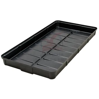 Large HDPE Thermoforming Plastic Black Square Flood and Drain Tray