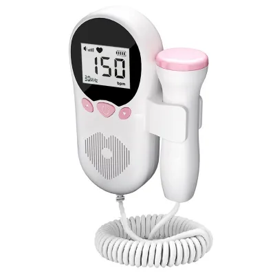 Medical Portable Fetal Heart Rate Detection Dopler Feta Ultrasonic Machine Portable Fetal Doppler for Pregnant Women