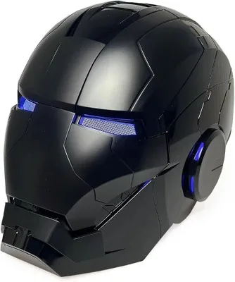 Popular MK5 All-Black Iron Man Mask Jarvis Cosplay Automatic Wearable Helmet for Halloween