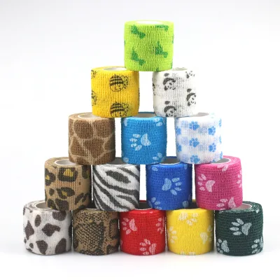 Aranea Custom Print Logo Nonwoven Pet Cohesive Elastic Self Adhesive Bandage Horse Wrap