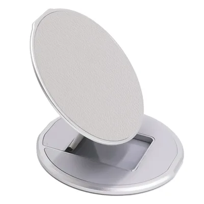 Adjustable Folding Cell Phone Grip Finger Ring Leather Kickstand Magnetic Phone Ring Holder for All Phone
